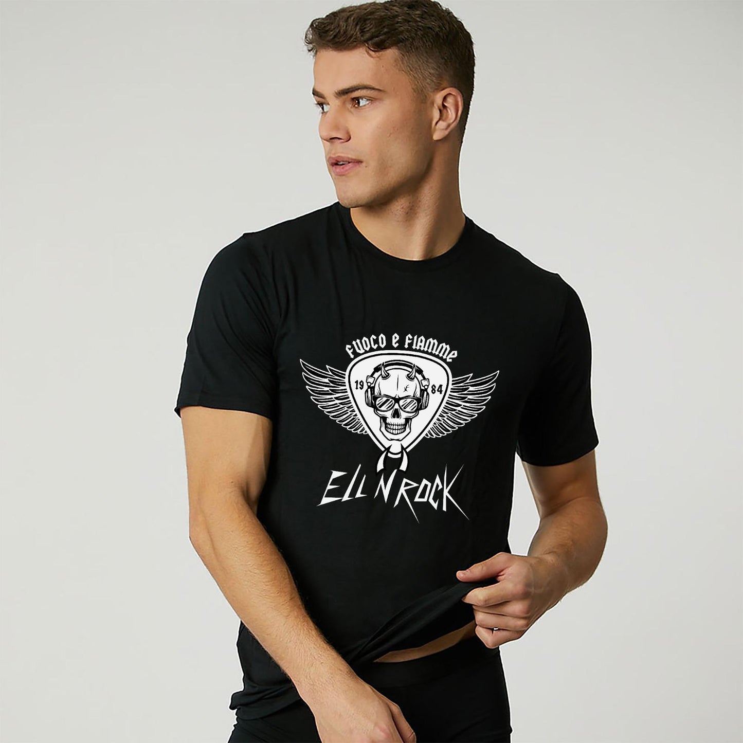 T-shirt ELL’N’ROCK fuoco e fiamme