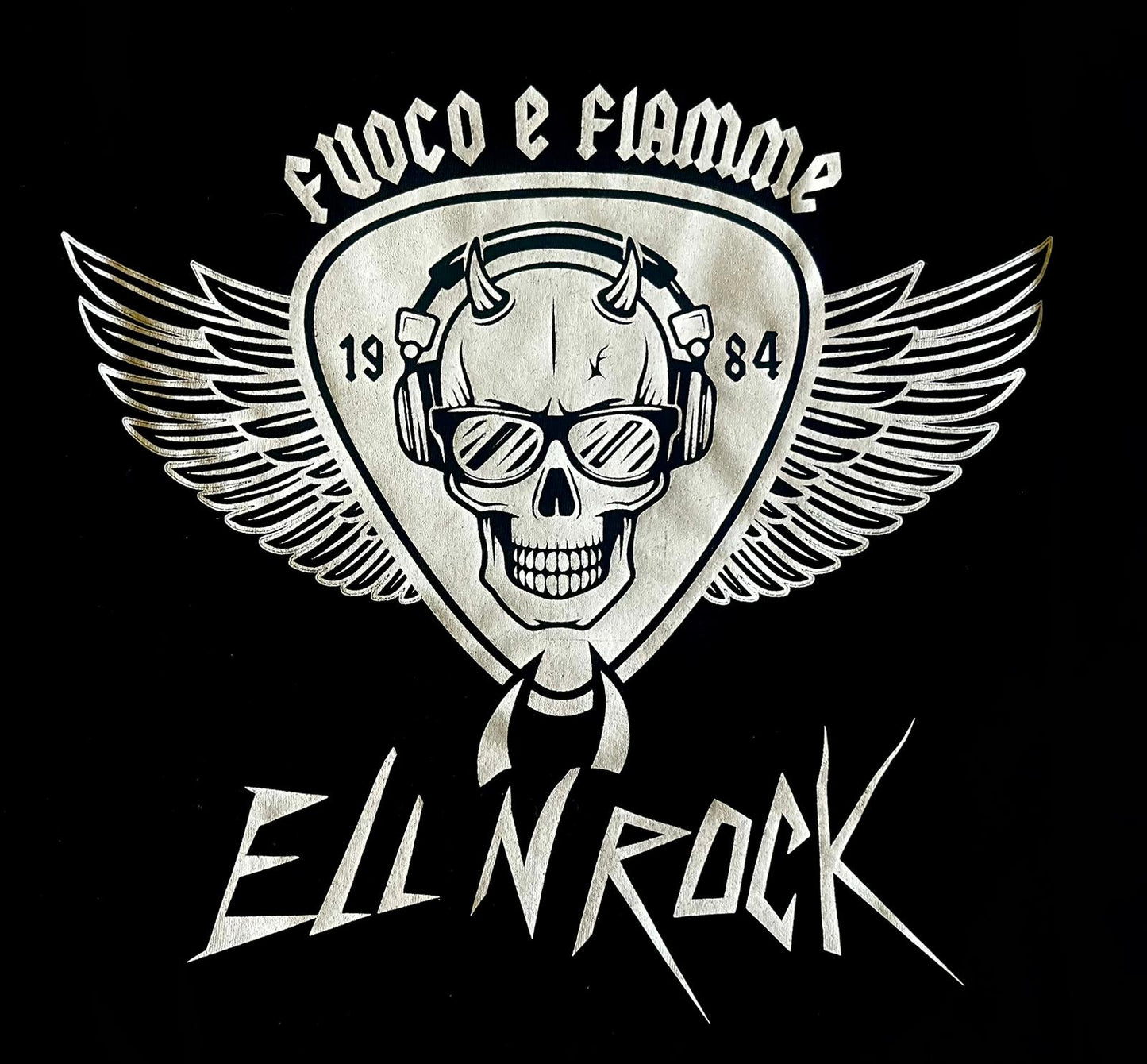 T-shirt ELL’N’ROCK fuoco e fiamme